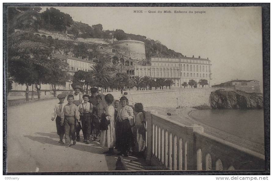 CPA 06 NICE QUAI DU MIDI ENFANTS DU PEUPLE  Non Ecrite - Scènes Du Vieux-Nice