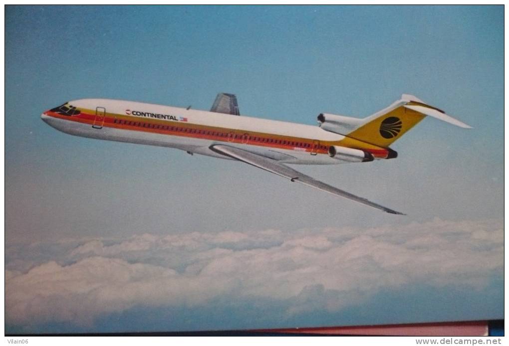 CONTINENTAL AIRLINES   B 727    AIRLINE ISSUE - 1946-....: Modern Era