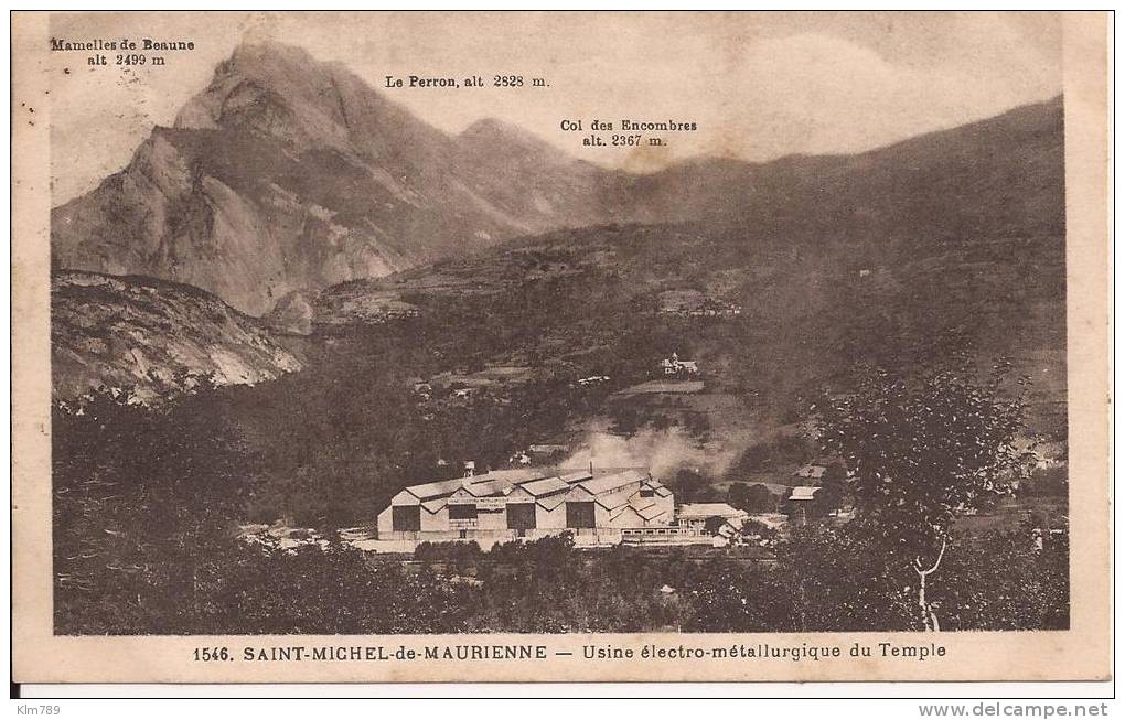73-Savoie- Saint Michel De Maurienne- Usine Su Temple- - Saint Michel De Maurienne