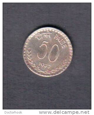 INDIA   50  PAISE 1977 C (KM # 63) - Inde