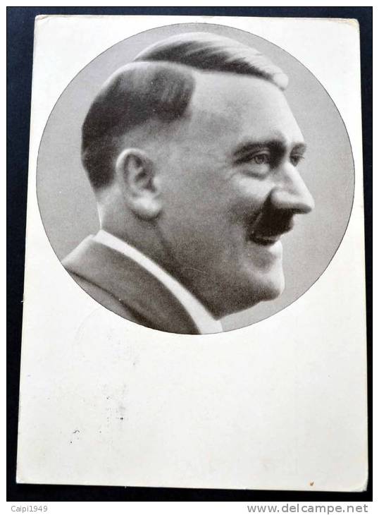 Hitler Kopfbild Auf Karte, SST. "Braunau ... - Briefe U. Dokumente