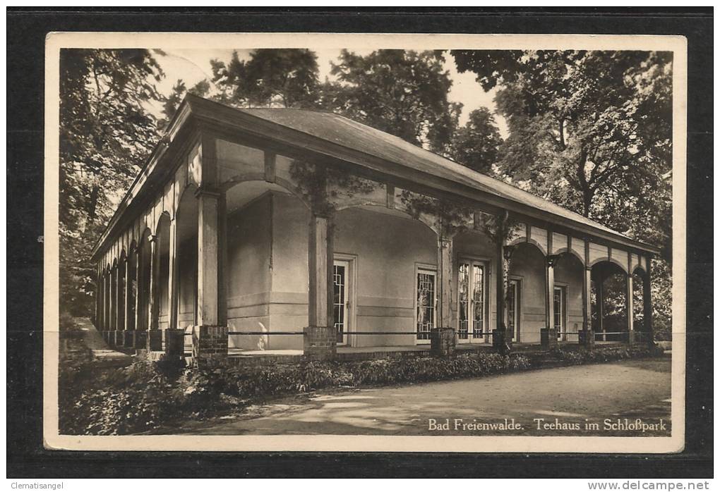 TOP!! BAD FREIENWALDE * TEEHAUS IM SCHLOSSPARK * 1934 **!! - Bad Freienwalde