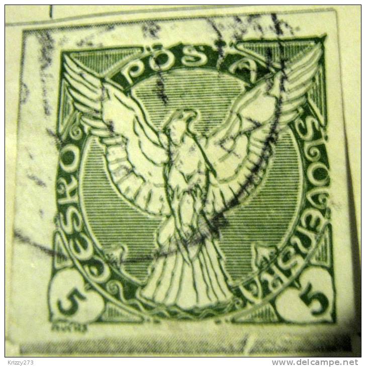 Czechoslovakia 1918 Newspaper Stamps 5h - Used - Newspaper Stamps