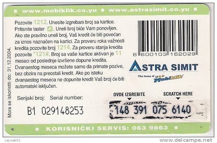 Serbia  GSM Recharge Prepaid Phone  Card - Jugoslavia