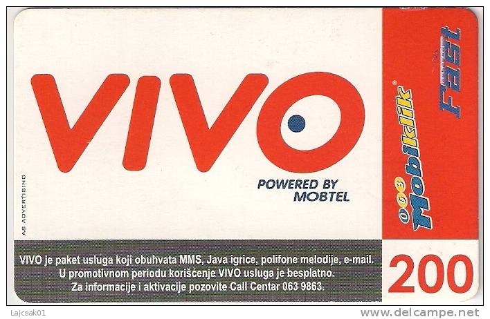 Serbia  GSM Recharge Prepaid  Phone  Card  2004. - Yougoslavie