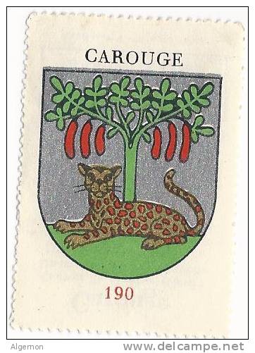 4310 - Armoiries De Carouge Genève Sur Timbre Publicitaire Kaffee Hag - Publicités