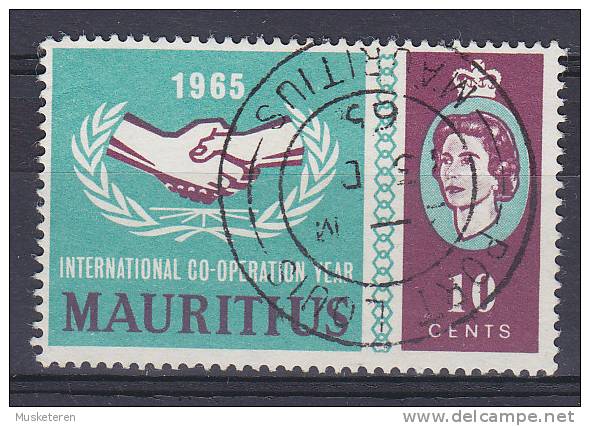 Mauritius 1965 Mi. 285       10 C Queen Elizabeth II. & International Co-operation Year - Maurice (...-1967)