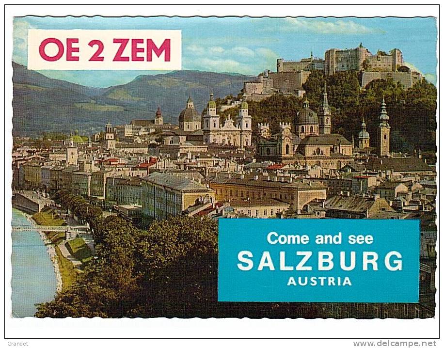 CARTE RADIO - QSL - AUSTRIA - AUTRICHE - SALZBURG - 1970. - Radio-amateur