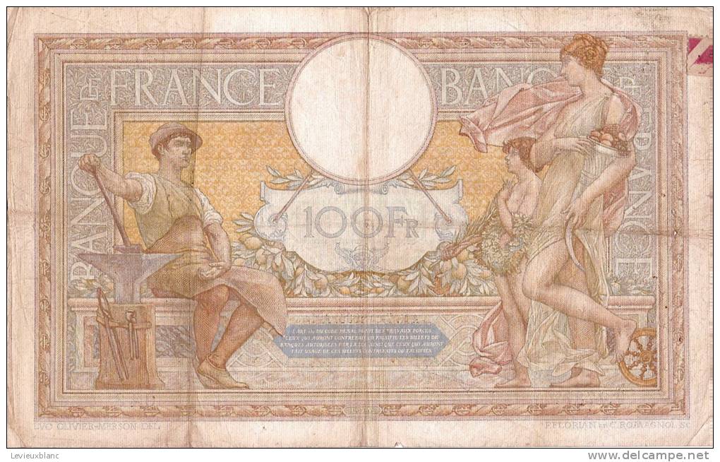 Billets De Banque/France / Banque De France/100 Francs/1935              BIL58 - 100 F 1908-1939 ''Luc Olivier Merson''