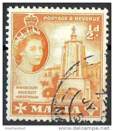 Malta 1956 1/2d Used  SG 267 - Malte (...-1964)