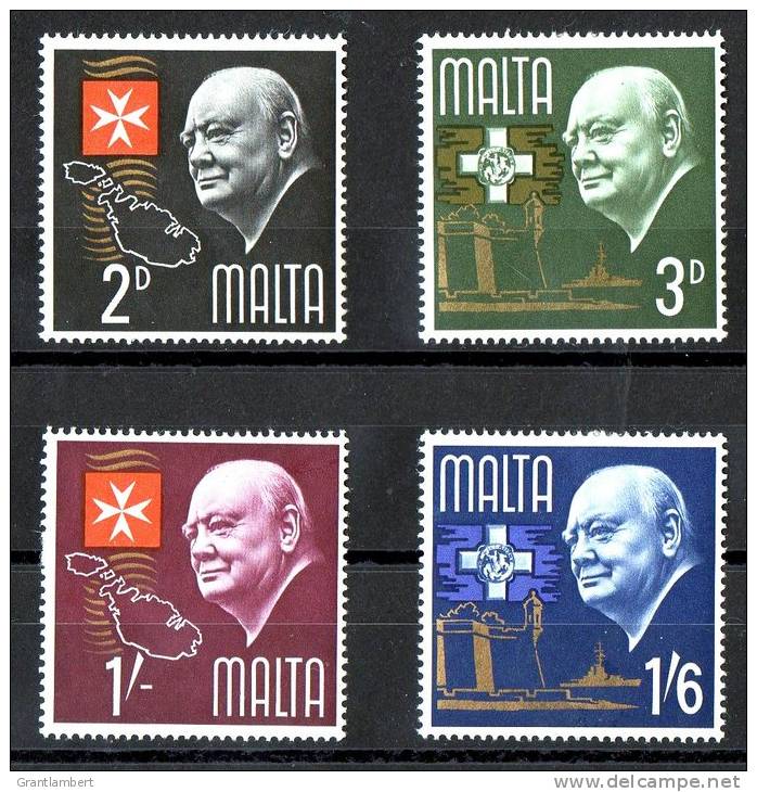 Malta 1966 Churchill Set Of 4 MH  SG 362-365 - Malta (...-1964)