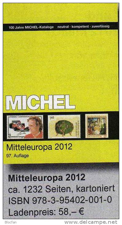 Stamp Europa A-Z 2012/13 MiICHEL Katalog New 450€ Part 1-7 Plus Deutschland Briefmarken A B BG F UK E NL N S CH TR L DK - Philately