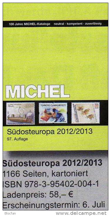 Stamp Europa A-Z 2012/13 MiICHEL Katalog New 450€ Part 1-7 Plus Deutschland Briefmarken A B BG F UK E NL N S CH TR L DK - Philately