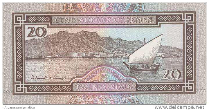 YEMEN  ARAB  REPUBLIC     20  RIALS  1.995  1995   SC/UNC    KM#25        DL-8711 - Yemen