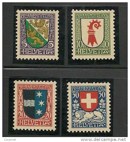 SWITZERLAND - 1926  PRO JUVENTUDE   - Yvert # 222/5 - MINT NH - Unused Stamps