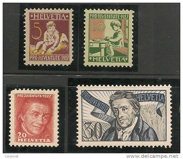 SWITZERLAND - 1927  PRO JUVENTUDE   - Yvert # 226/9 - MINT H - Unused Stamps