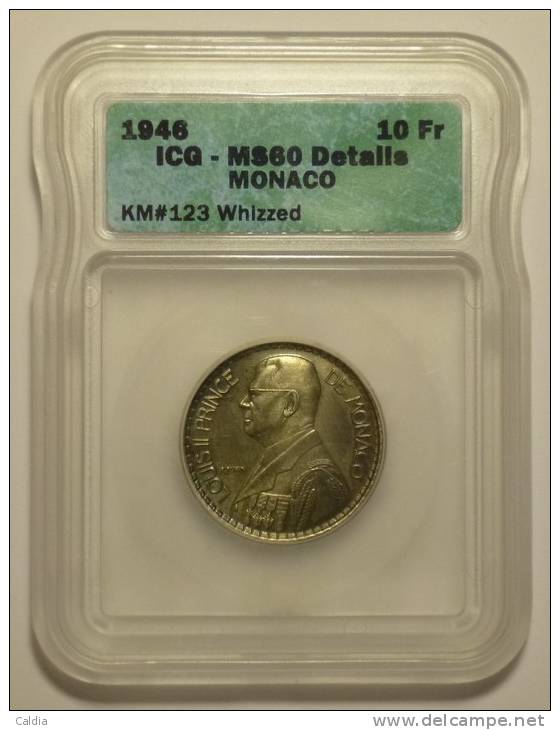 Monaco 10 Francs 1946 AUNC++ / ICQ - MS60 - 1922-1949 Louis II