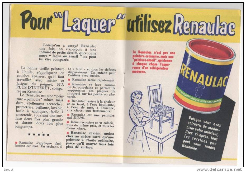 RENAULAC - LIVRET PUBLICITAIRE DE 14 PAGES - Pubblicitari