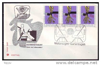 AUTRICHE  -  ROAD  SAFETY - FDC  - 1975 - Accidents & Road Safety