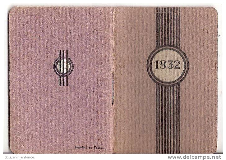 Agenda 1932 Sirop Deschiens - Small : 1921-40