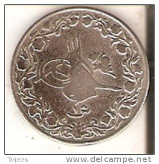 MONEDA DE PLATA DE EGIPTO DE 1 QUIRSH DEL AÑO 1293 (COIN) SILVER-ARGENT - Egipto