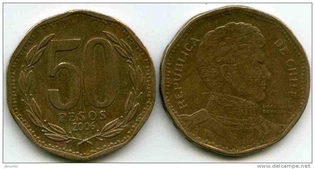 Chili Chile 50 Pesos 2006 KM 219.2 - Chile