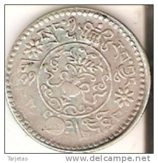 MONEDA DE PLATA DE TIBET DE 1,50 SRANG (RARA)   (COIN) SILVER-ARGENT - Otros – Asia