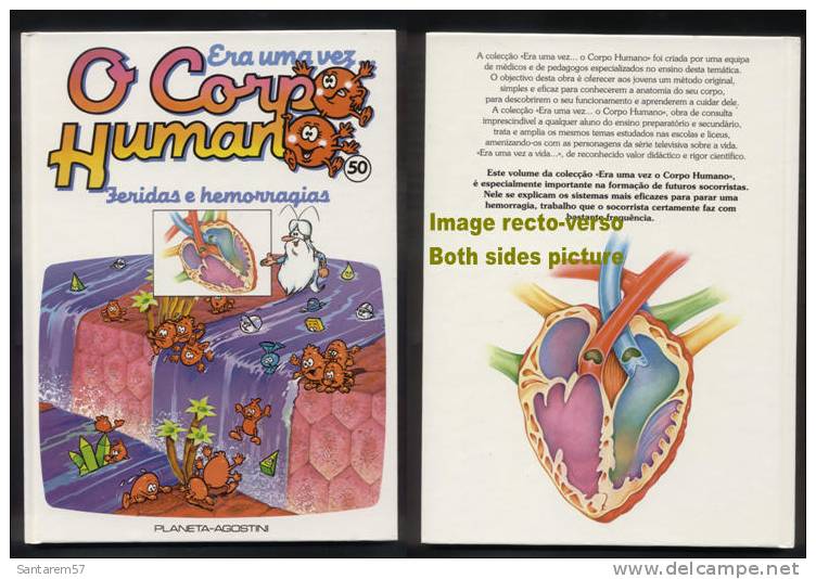 BD Livre Book Livro Era Uma Vez O Corpo Humano N° 50 Il était Une Fois Feridas E Hemorragias Blessures Et Saignements - Comics & Mangas (other Languages)