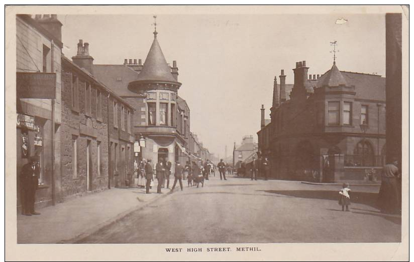 Methil - West High Street Real Photo Pc 1913 - Fife