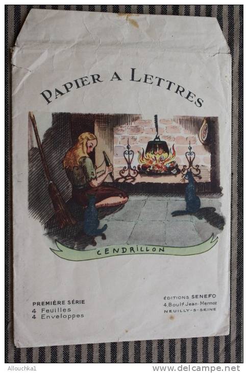 &laquo;Cendrillon&raquo;Ancienne Pochette + 4 Papiers à Lettre En Chromo Lire En Sous-rubrique Les Titres&mdash;&gt;&gt; - Other & Unclassified