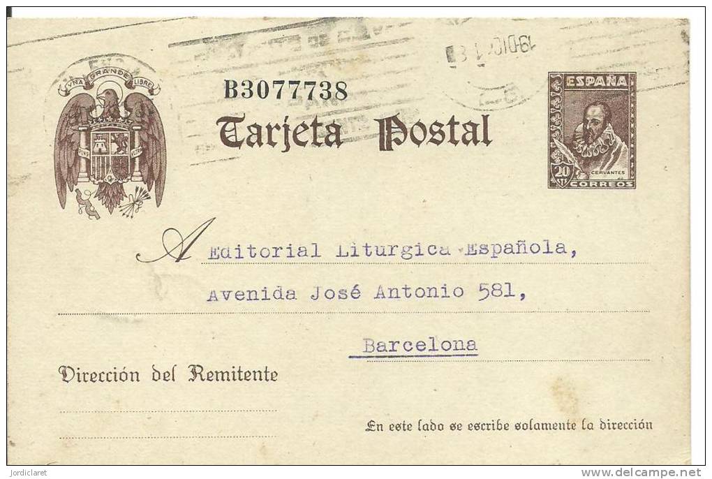 E.POSTAL  VALENCIA  ESCANER DORSO - 1931-....