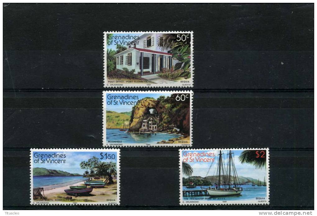 SAINT VINCENT ET GRENADINES  200/203 **  Tourisme Ile Bequia - St.Vincent E Grenadine