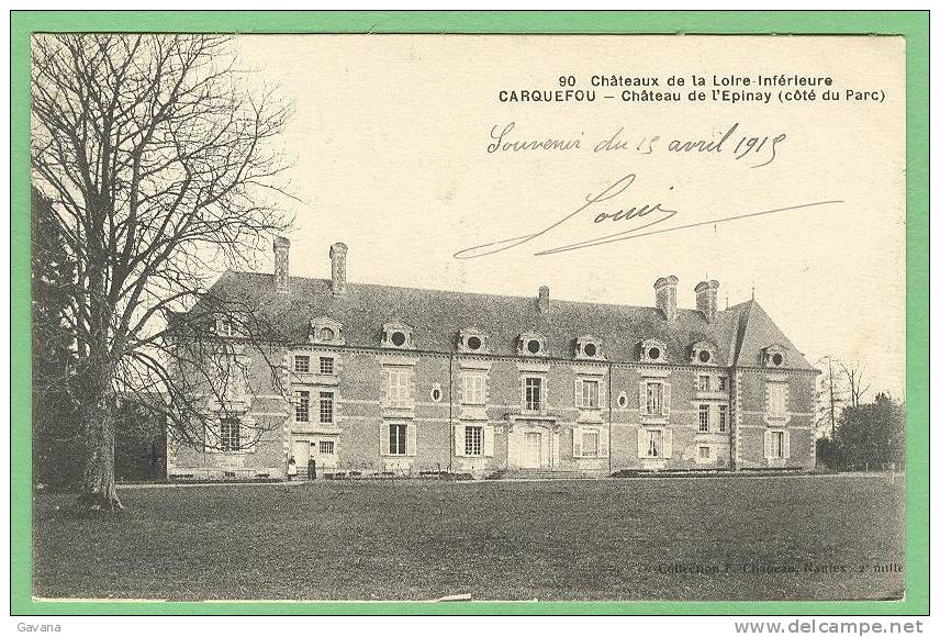 44 CARQUEFOU - Chateau De L'Epinay (coté Du Parc) - Carquefou