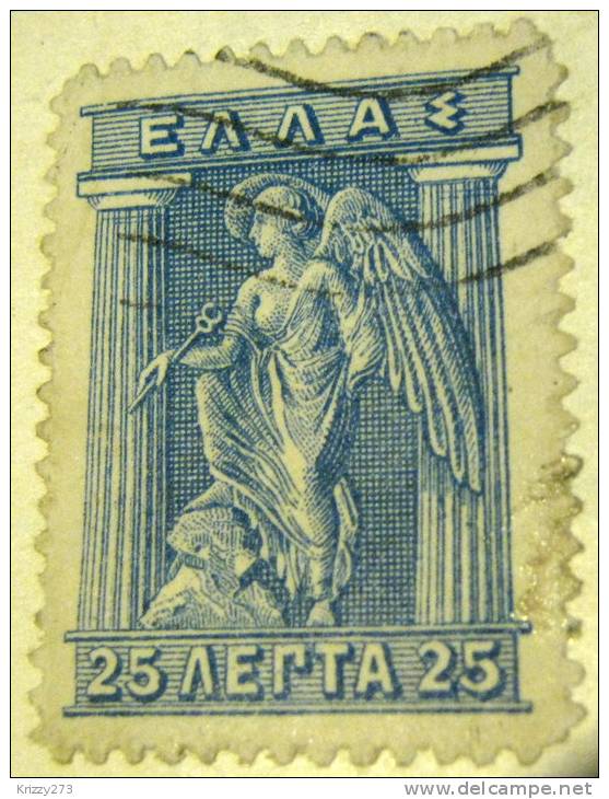 Greece 1911 Iris 25l - Used - Usados