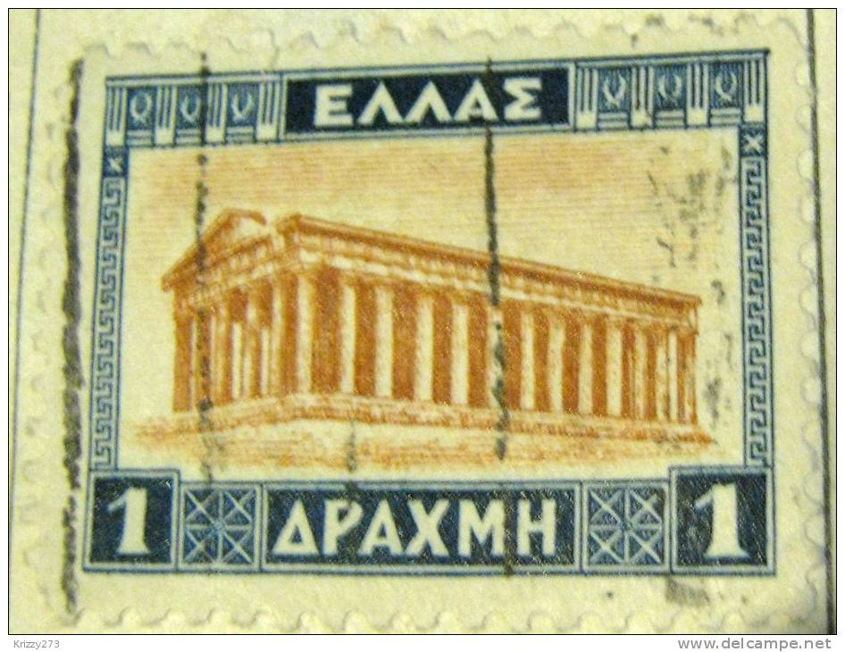 Greece 1927 Temple Of Theseus 1d - Used - Gebraucht
