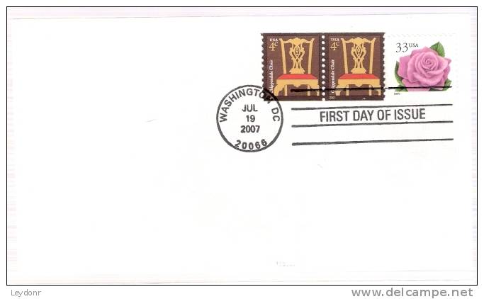 FDC Chippendale Chair - Plus Additiona Stamp - 2001-2010