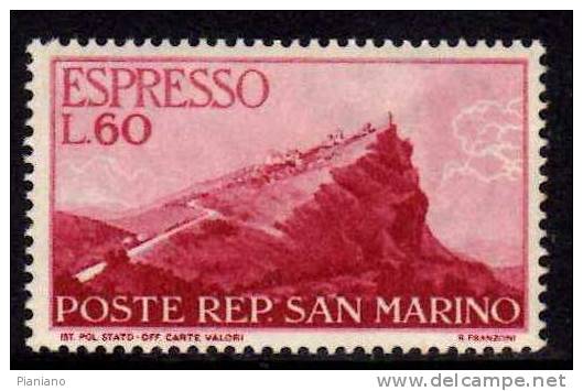 PIA - SAN  MARINO  - 1950 :  Espressi, Tipi  Precedenti  -  (SAS   Ex 21-22) - Francobolli Per Espresso