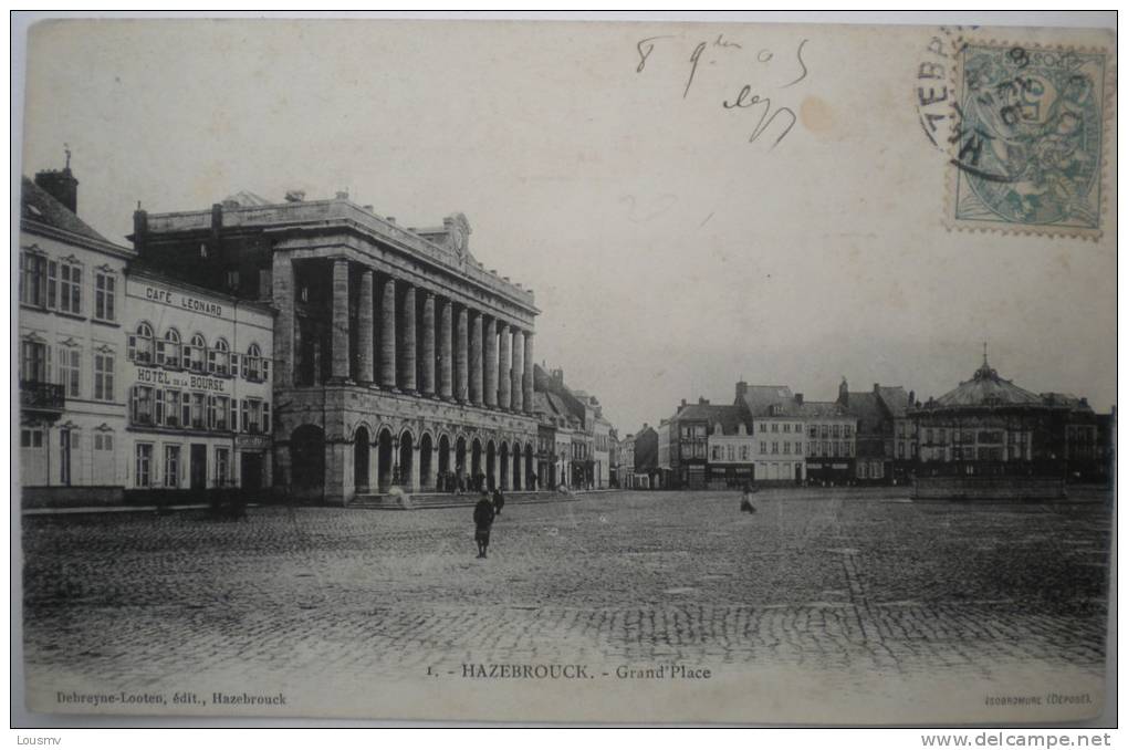 59 : Hazebrouck : Grand Place - Animée - Hazebrouck