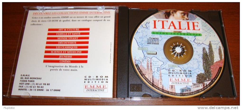 Encyclopédie E.M.M.E. Guide Interactif Italie Sur Cd-Rom Multimedia - Autres Livres Parlés