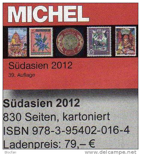 South-Asien Stamp MICHEL Katalog 2012 Neu 79€ Part 8/1 New In Colour With India Bhutan Pakistan Birma Ceylon Bangladesch - Atlas