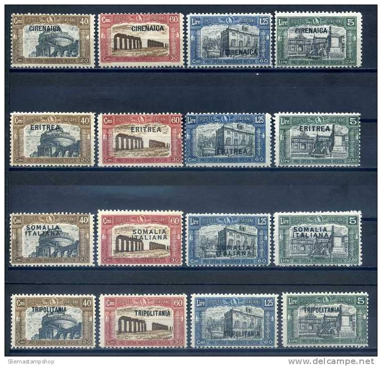 ITALIAN COLONIES - COLLECTION OF THE 4 COUNTRIES - V5690 - Andere & Zonder Classificatie