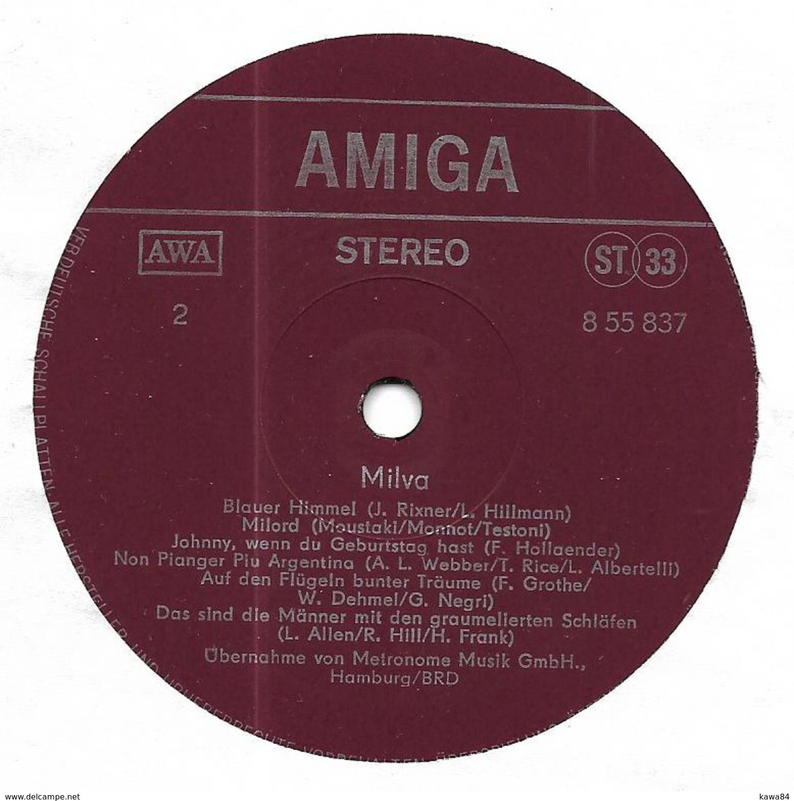 LP 33 RPM (12")  Milva / Nicolas Peyrac / Georges Moustaki  "  Zu Hause  "  Allemagne " - Andere - Italiaans