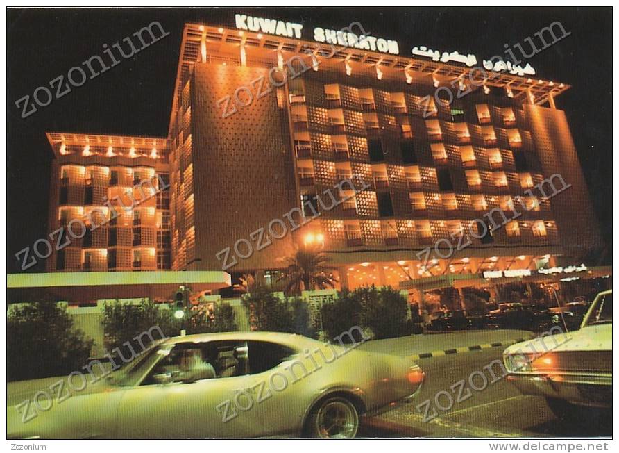 KUWAIT SHERATON Hotel, Vintage Old Photo Postcard - Kuwait