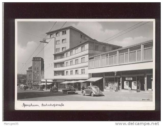 Pforzheim Bahnhofstrasse Magasins , Automobile Volswagen Coccinelle ... - Pforzheim