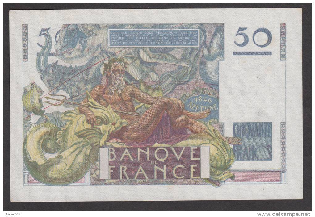 50 Francs Le Verrier Type 1946 - Fay: 20/16 Du 24-8-1950 En SUP - Voir Descriptif - 50 F 1946-1951 ''Le Verrier''