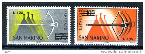 1965 - SAINT-MARIN - SAN MARINO - Sass.  EX 25/26 - LH - Express Letter Stamps