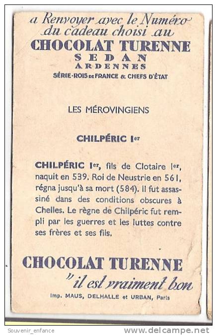 Chromo Chocolaterie Chocolat De Turenne  Sedan Ardennes 08 Fidélia  Chilperic - Aiguebelle
