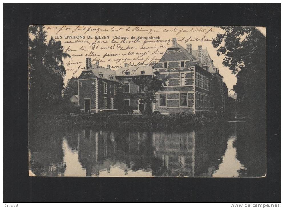 Les Environs De Bilsen Chateau De Schoonbeek 1911 - Bilzen