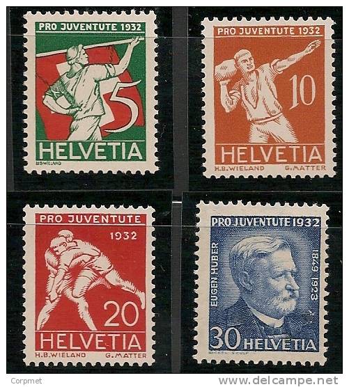 SWITZERLAND - 1932  PRO JUVENTUDE   - SPORTS - Yvert # 263/6 - MINT NH - Unused Stamps