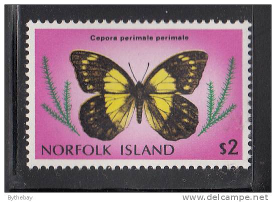 Norfolk Island MNH Scott #217 $2 Cepora Perimale - Butterflies - Ile Norfolk